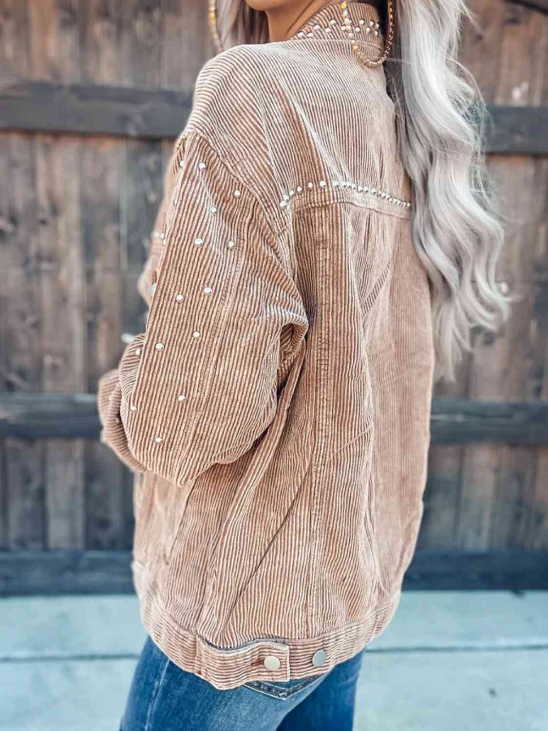 R&B | Nietenkragenknopfhemdjacke