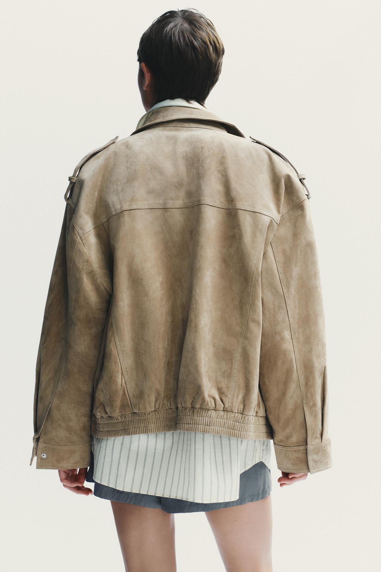 R&B | Klassische Vintage-Inspirierte Wildlederjacke