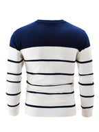 R&B | Gestreifter Pullover Baumwolle Klassisch und Komfortabel