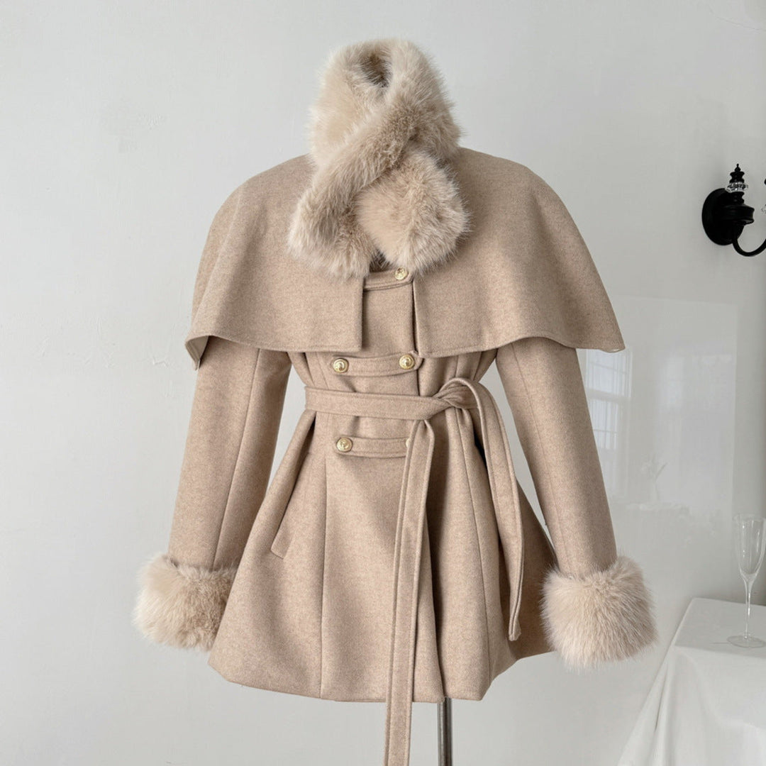 R&B | Lang mit Abnehmbarem Kragen für Frauen Ideal für Den Winter
