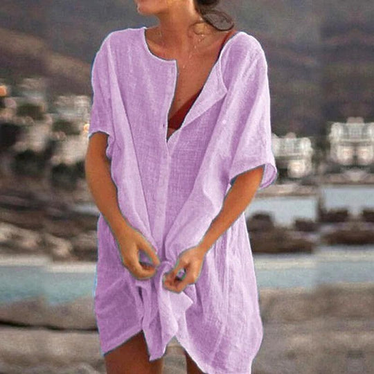 R&B | Einfarbiges, Übergroßes Kleid