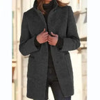 R&B | Eleganter einreihiger Damen-Trenchcoat
