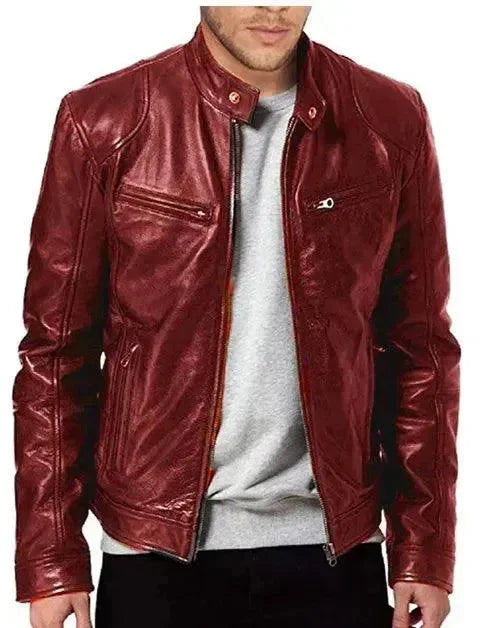 R&B | Elegante Slim Fit Herren Lederjacke