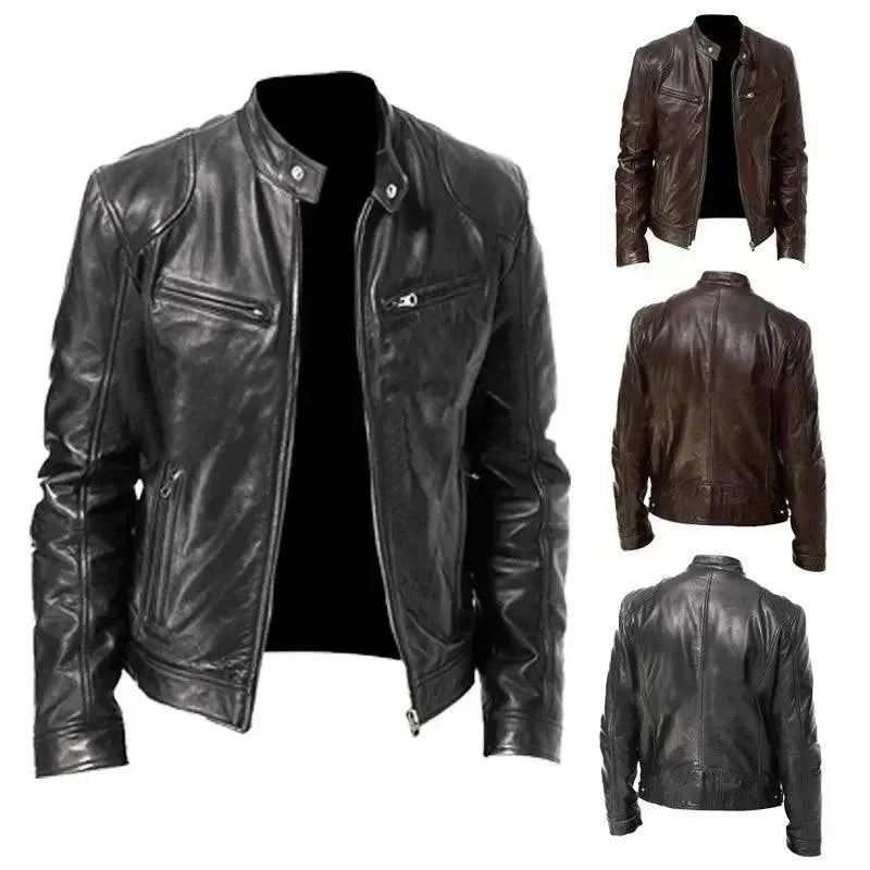 R&B | Elegante Slim Fit Herren Lederjacke