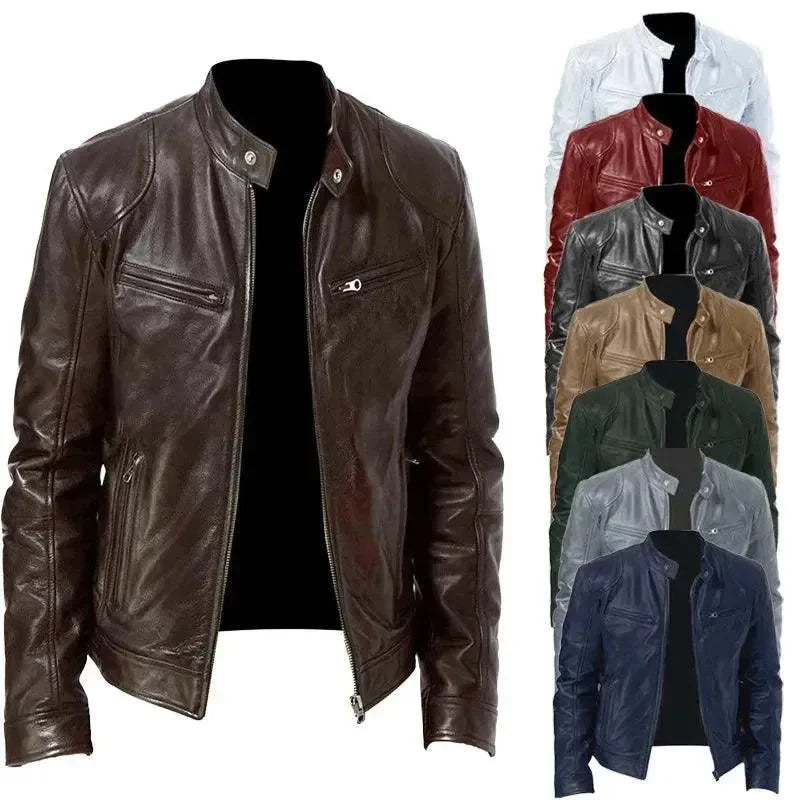 R&B | Elegante Slim Fit Herren Lederjacke