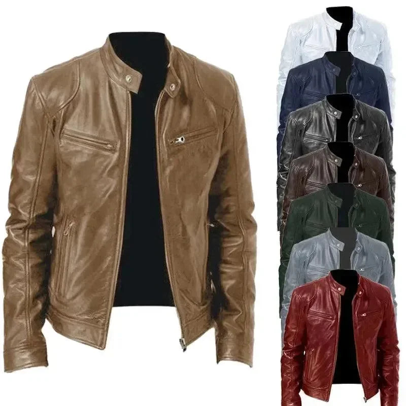 R&B | Elegante Slim Fit Herren Lederjacke