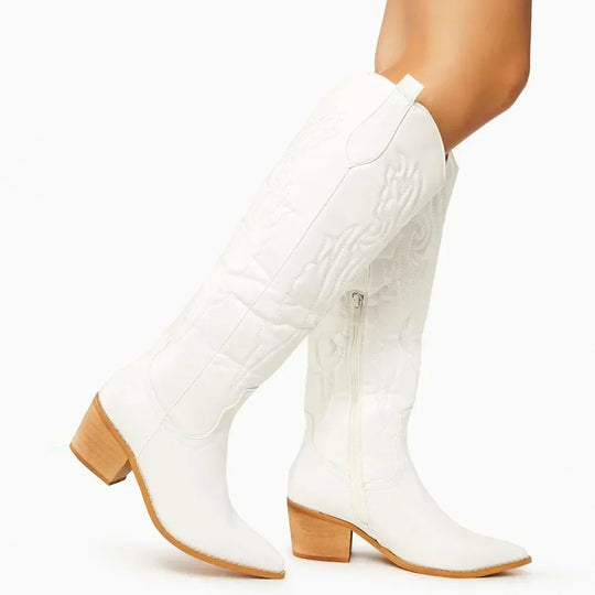 Elegante Warme Western Klassische Damen Kniehoch Boots R&B