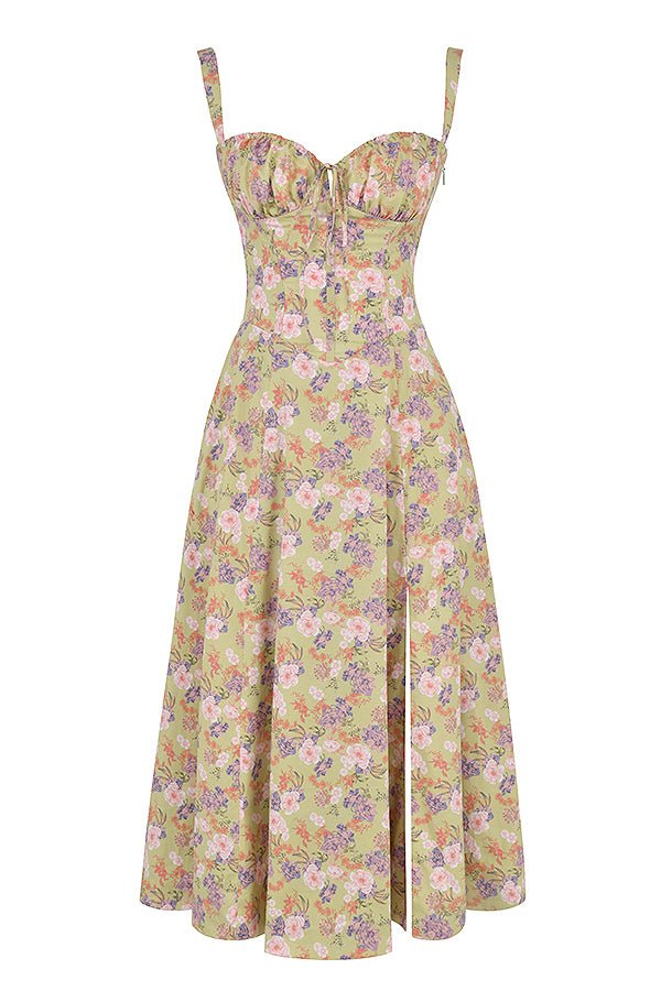 R&B | Sommerliches Midi Kleid mit Trägern & Schlitz Luftig, Elegant & Perfekt für Warme Tage