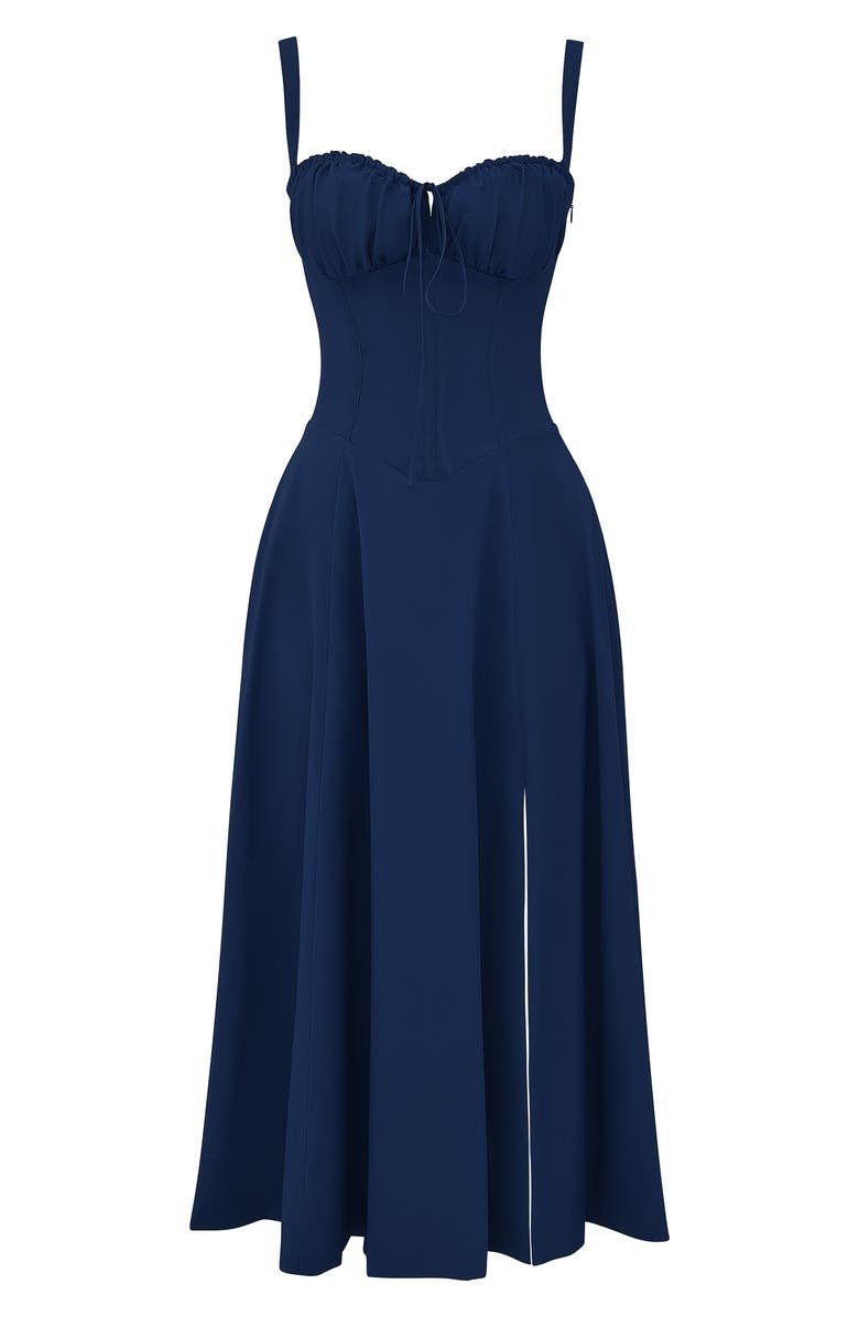 R&B | Sommerliches Midi Kleid mit Trägern & Schlitz Luftig, Elegant & Perfekt für Warme Tage