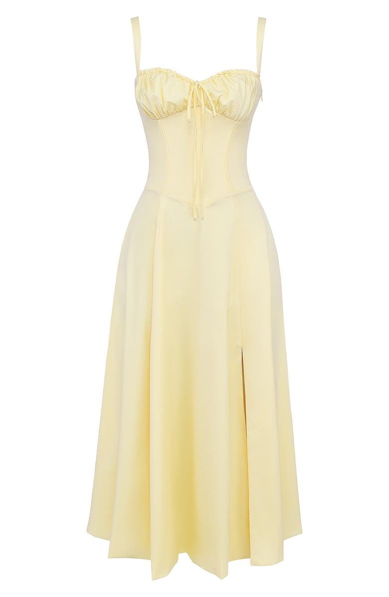 R&B | Sommerliches Midi Kleid mit Trägern & Schlitz Luftig, Elegant & Perfekt für Warme Tage