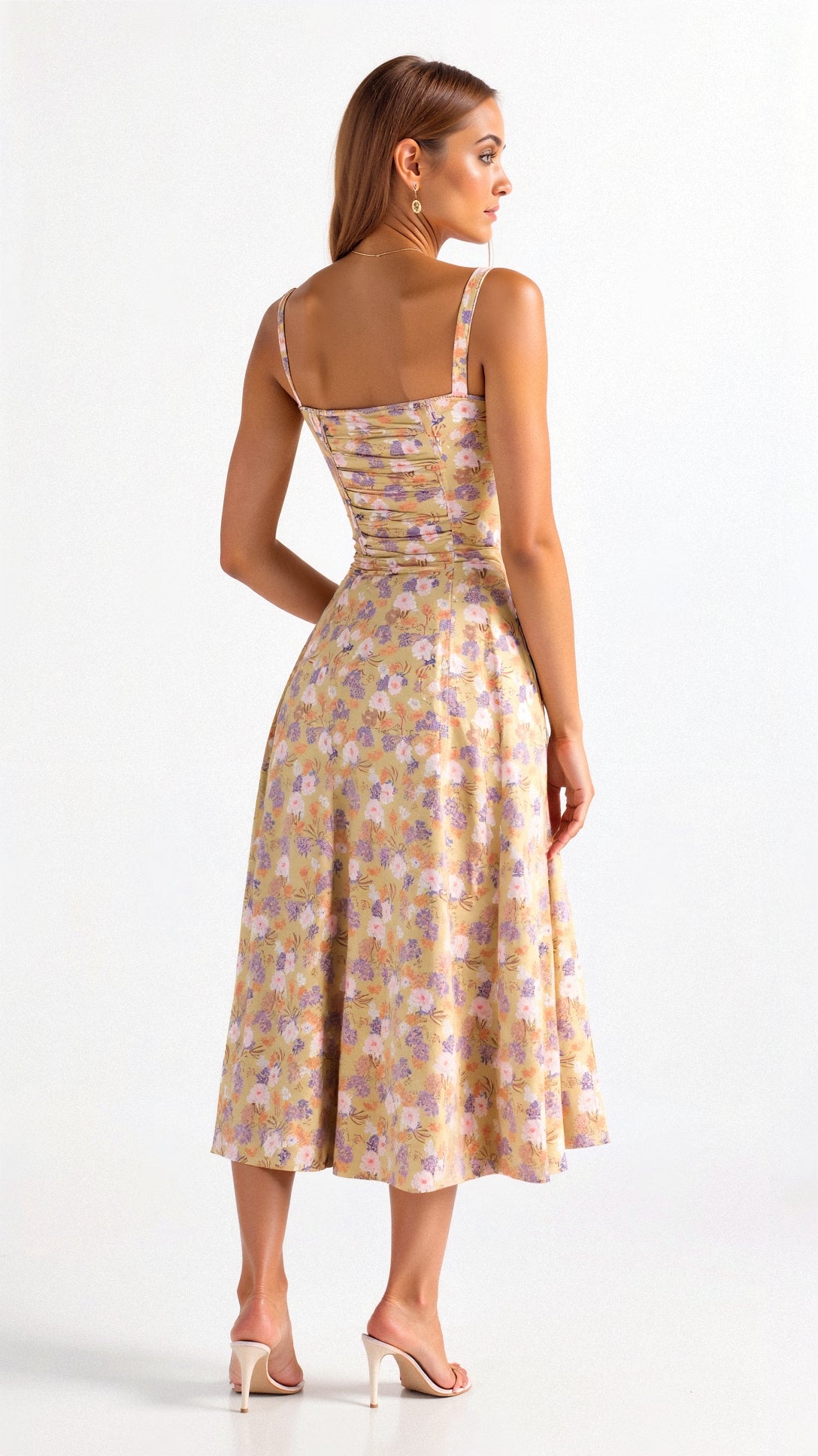 R&B | Sommerliches Midi Kleid mit Trägern & Schlitz Luftig, Elegant & Perfekt für Warme Tage