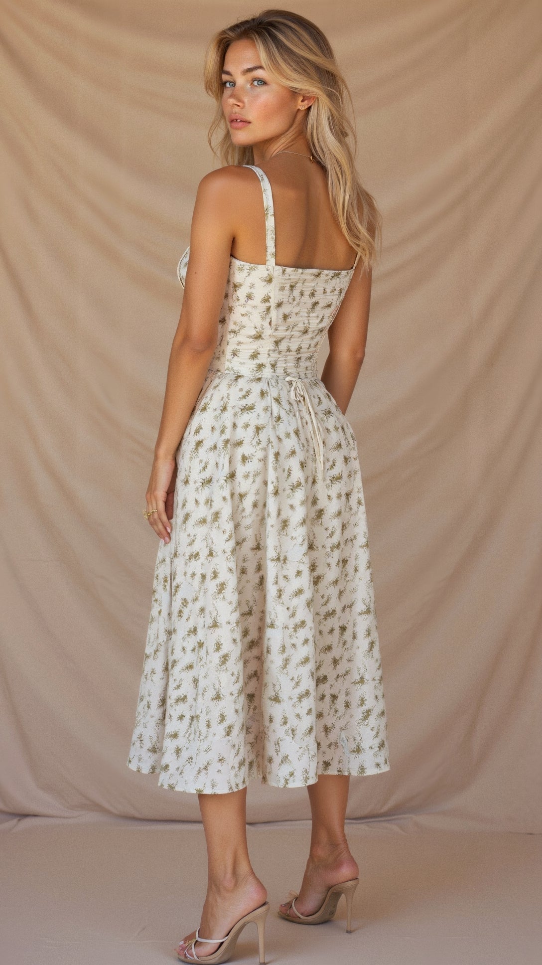 R&B | Sommerliches Midi Kleid mit Trägern & Schlitz Luftig, Elegant & Perfekt für Warme Tage