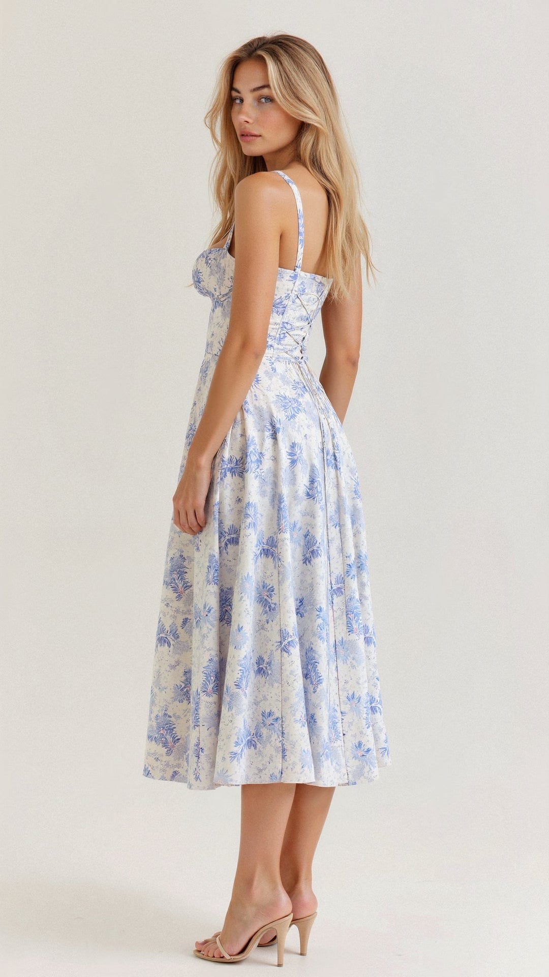 R&B | Sommerliches Midi Kleid mit Trägern & Schlitz Luftig, Elegant & Perfekt für Warme Tage