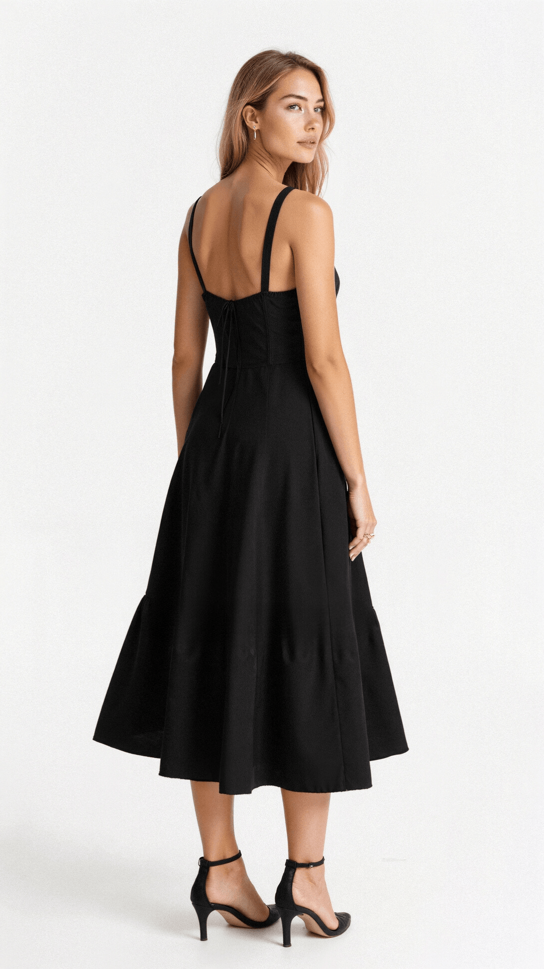R&B | Sommerliches Midi Kleid mit Trägern & Schlitz Luftig, Elegant & Perfekt für Warme Tage