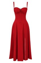 R&B | Sommerliches Midi Kleid mit Trägern & Schlitz Luftig, Elegant & Perfekt für Warme Tage