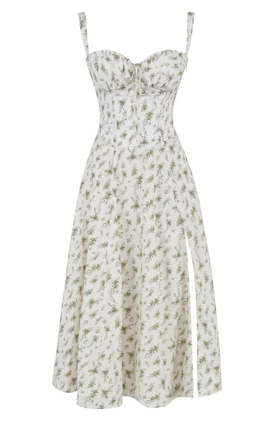 R&B | Sommerliches Midi Kleid mit Trägern & Schlitz Luftig, Elegant & Perfekt für Warme Tage