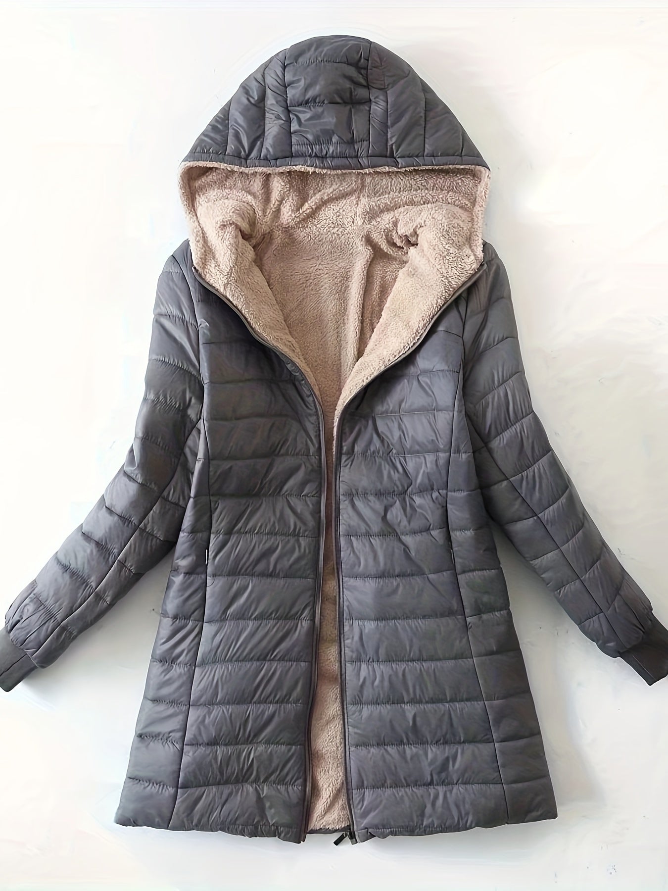 R&B | Fleece Gefütterte Jacke mit Reißverschluss