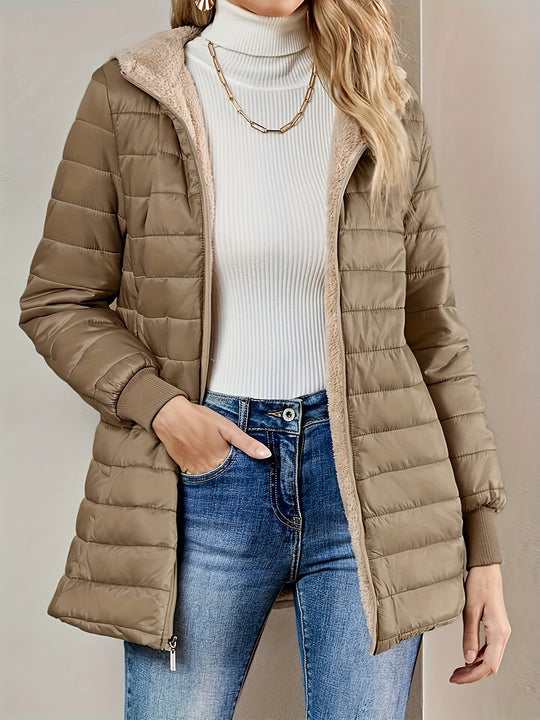 R&B | Fleece Gefütterte Jacke mit Reißverschluss