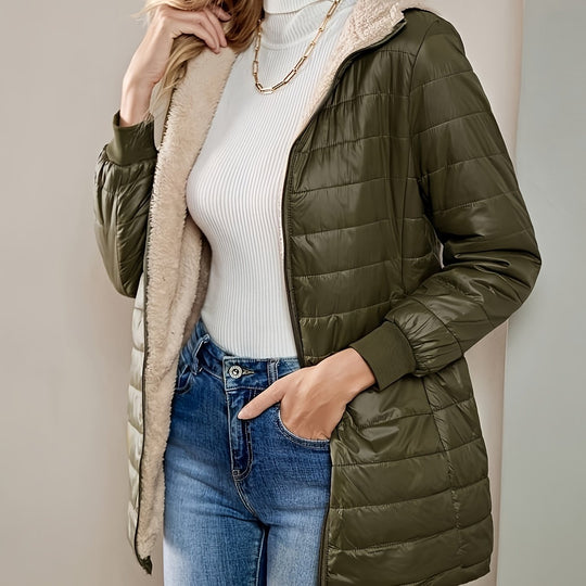 R&B | Fleece Gefütterte Jacke mit Reißverschluss