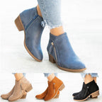 R&B | Stiefeletten Niedriger Blockabsatz Reißverschluss Bequeme Passform