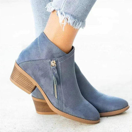 R&B | Stiefeletten Niedriger Blockabsatz Reißverschluss Bequeme Passform