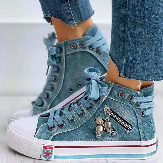 Lässige Denim-Schuhe R&B