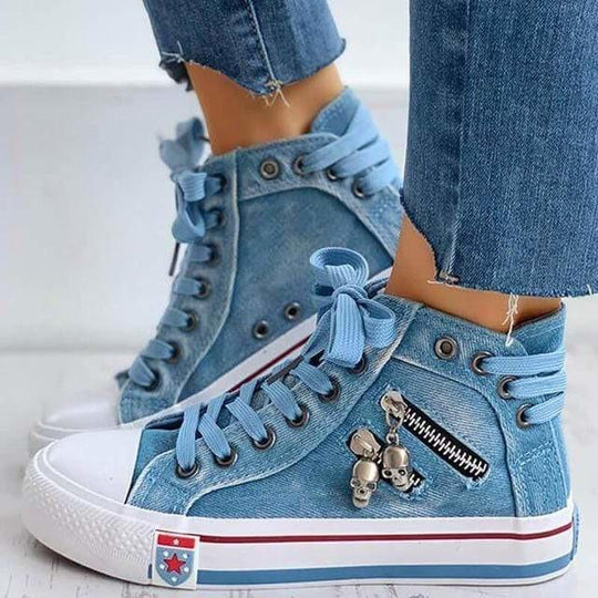 Lässige Denim-Schuhe R&B