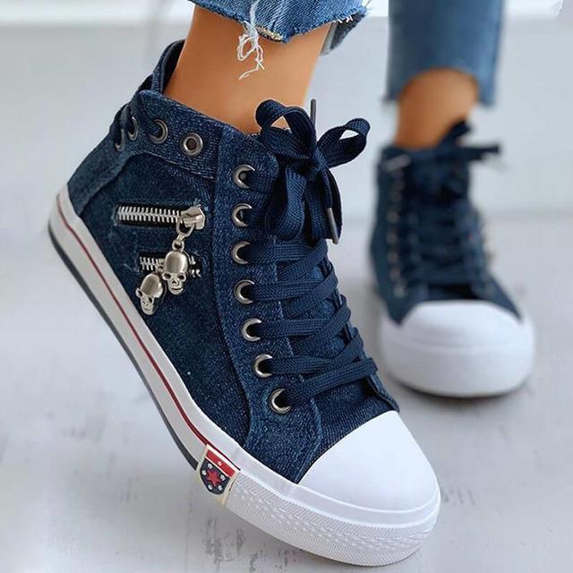 Lässige Denim-Schuhe R&B