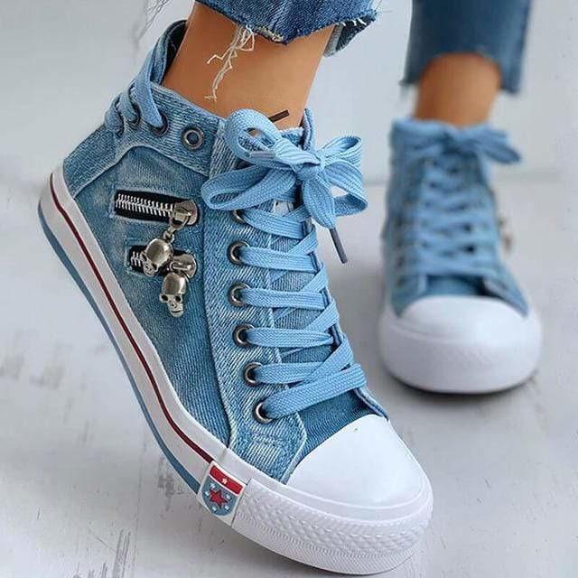 Lässige Denim-Schuhe R&B