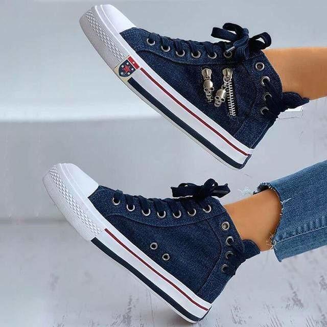 Lässige Denim-Schuhe R&B