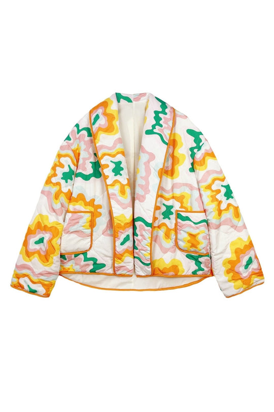 R&B | Bedruckte Steppjacke