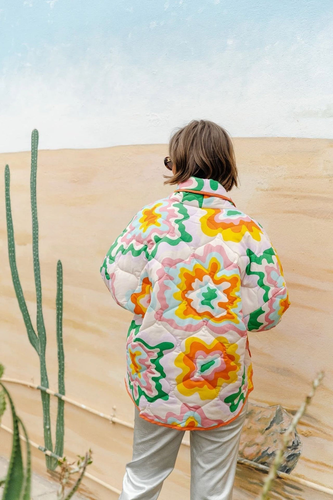 R&B | Bedruckte Steppjacke