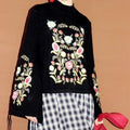 R&B | Gestickter Blumenpullover