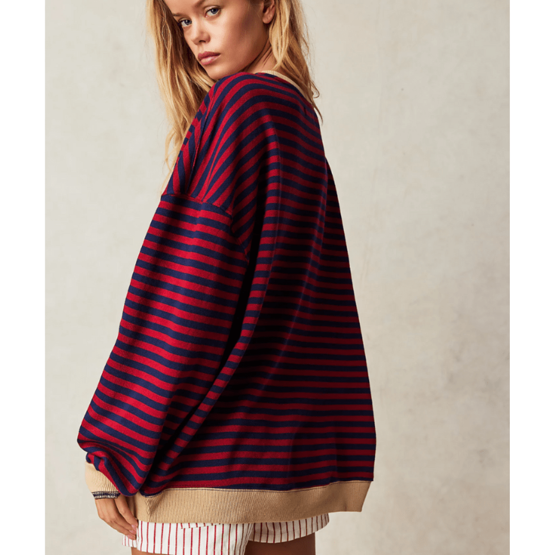 R&B | Relaxed Striped Women’S Sweatshirt