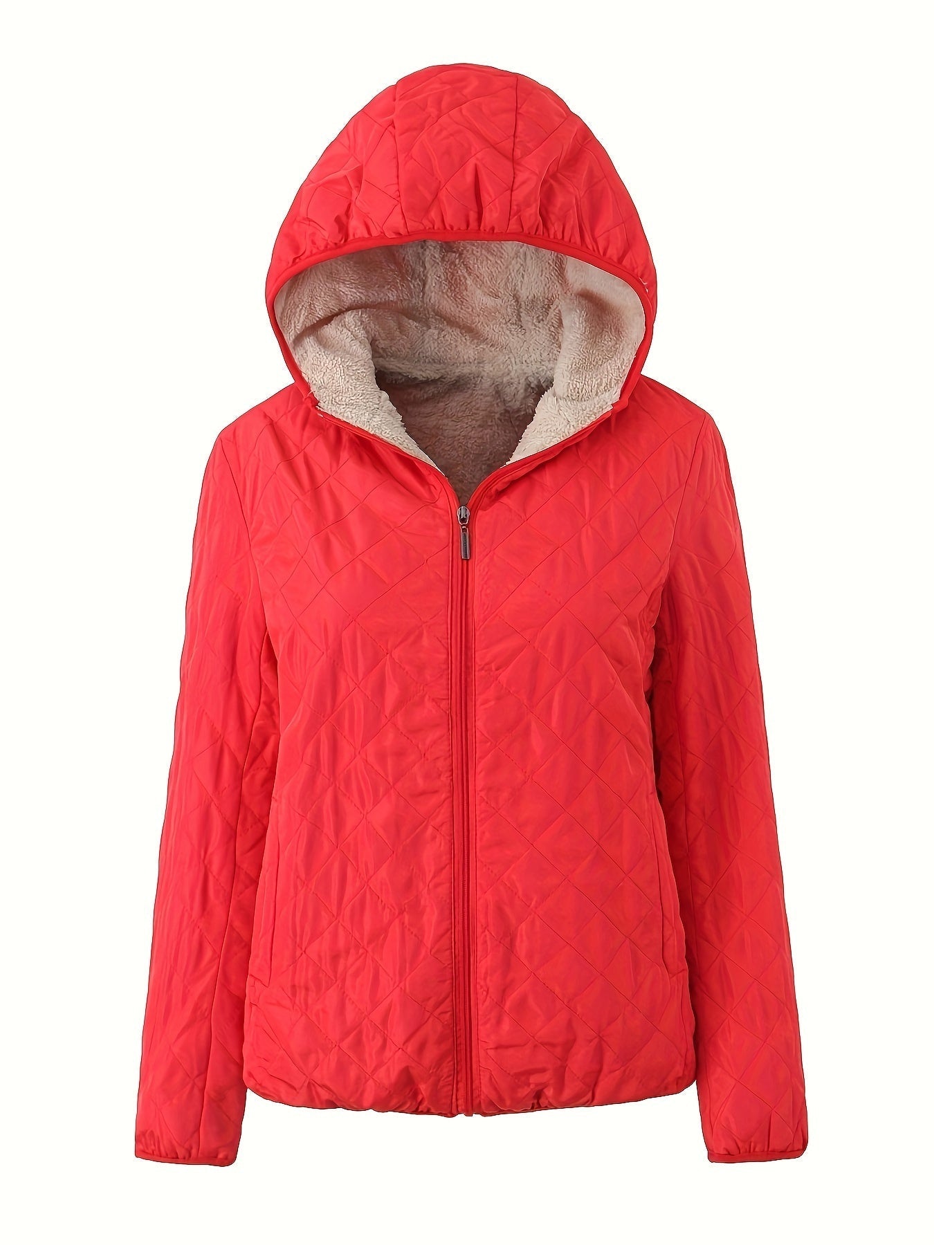 R&B | Gepolsterte Jacke mit Reißverschluss und Kapuze