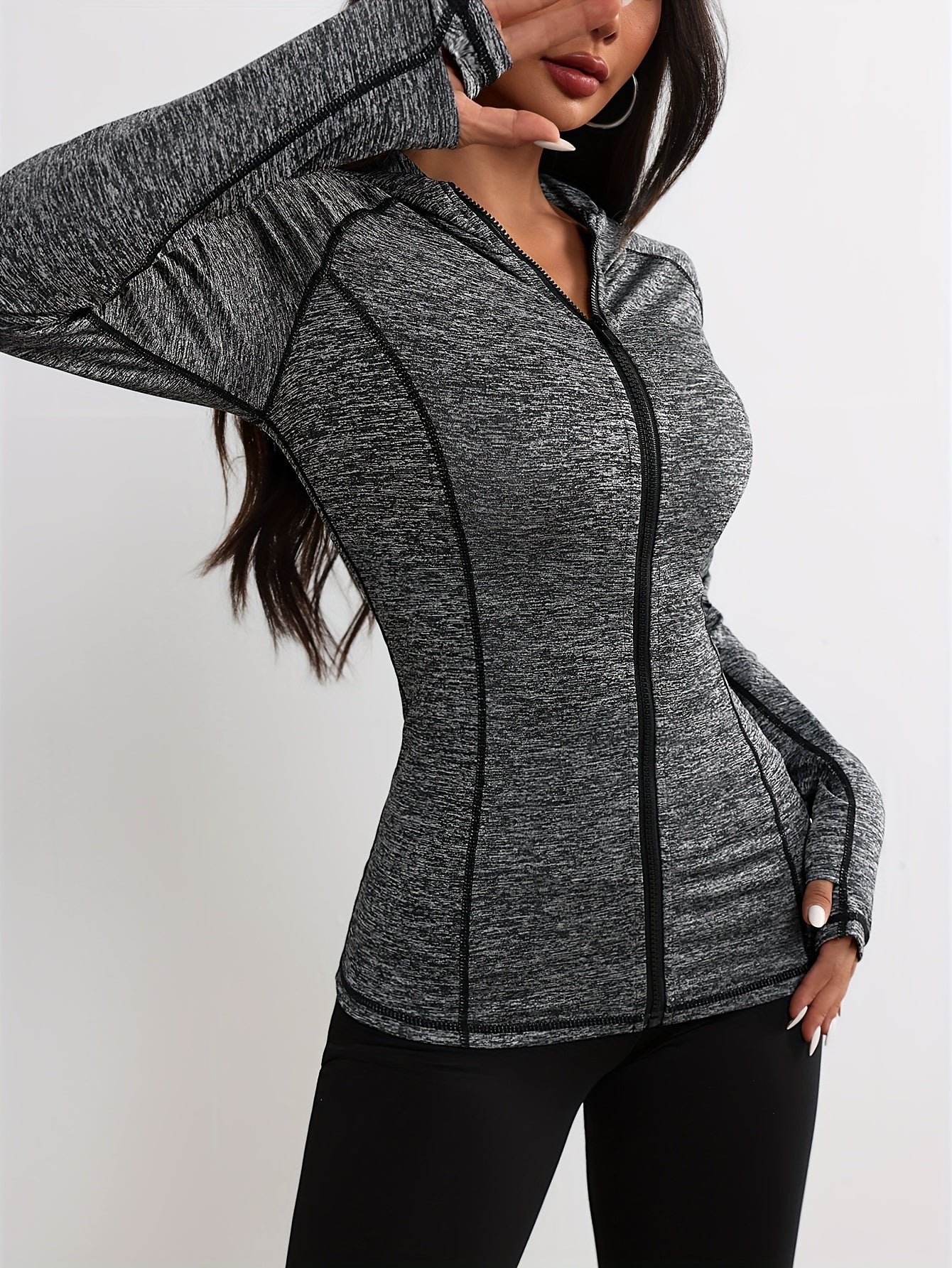 R&B | Sportjacke mit Kapuze und Streifendetail