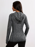 R&B | Sportjacke mit Kapuze und Streifendetail