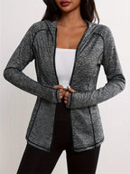 R&B | Sportjacke mit Kapuze und Streifendetail