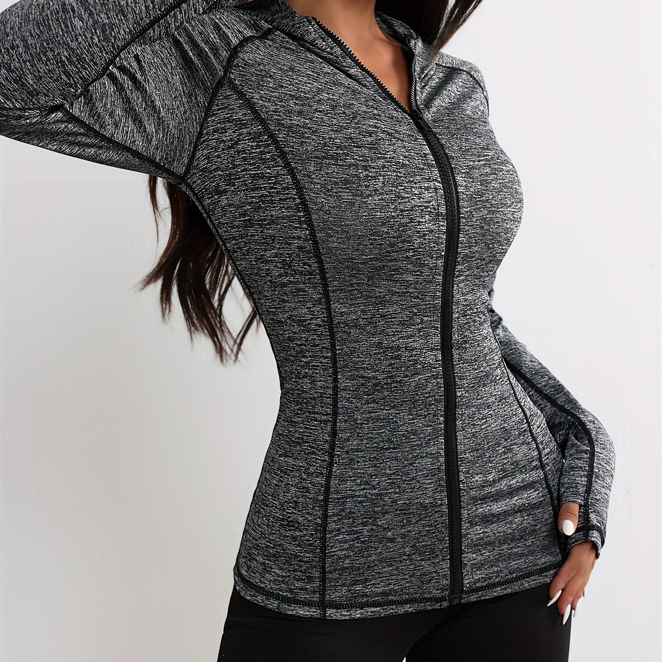 R&B | Sportjacke mit Kapuze und Streifendetail