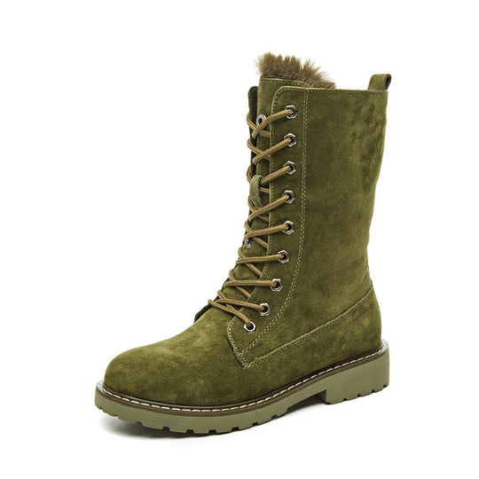 Sena Wildleder Damenstiefel | Qualitätsstiefel mit Schnürung R&B