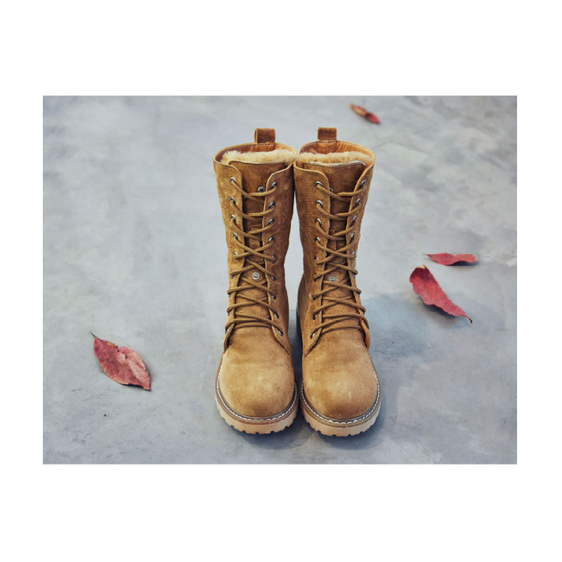Sena Wildleder Damenstiefel | Qualitätsstiefel mit Schnürung R&B