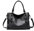 R&B | Vintage große Kapazität Handtasche aus weichem Material mit Schulterriemen