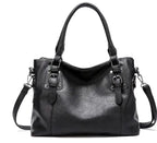 R&B | Vintage große Kapazität Handtasche aus weichem Material mit Schulterriemen