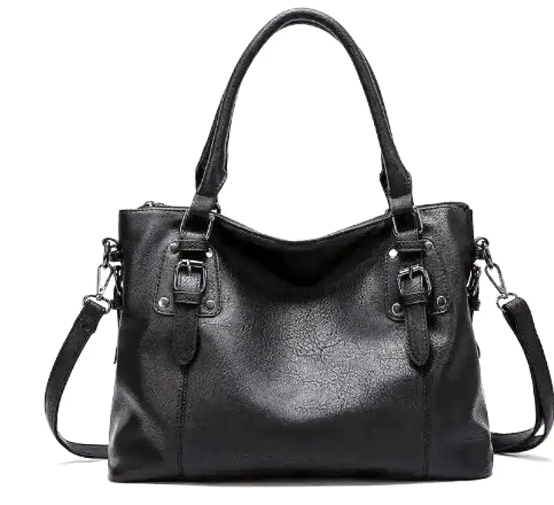 R&B | Vintage große Kapazität Handtasche aus weichem Material mit Schulterriemen
