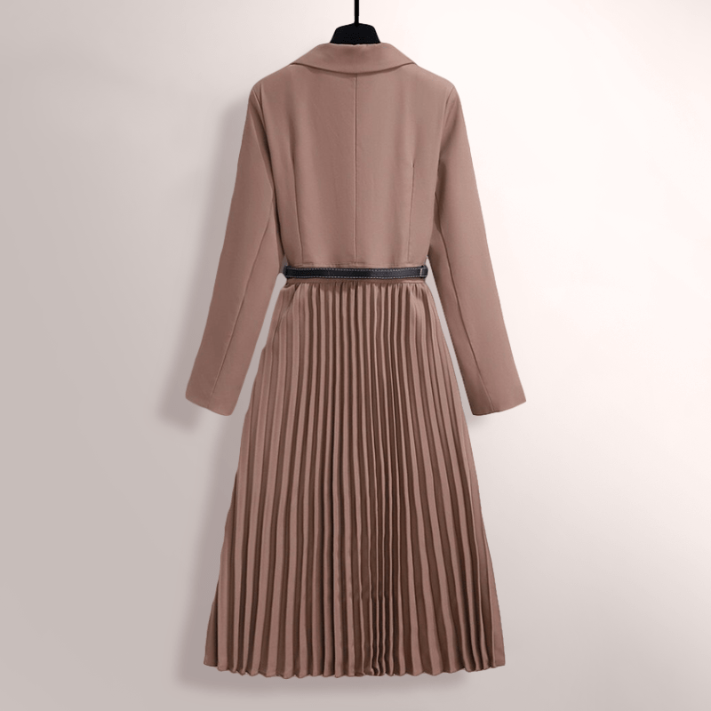 R&B | Klassische Faltenrock Damen Kleid Zeitlose Eleganz