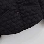 R&B | Steppjacke mit Herzen – Leichter Puffer mit Druckknöpfen