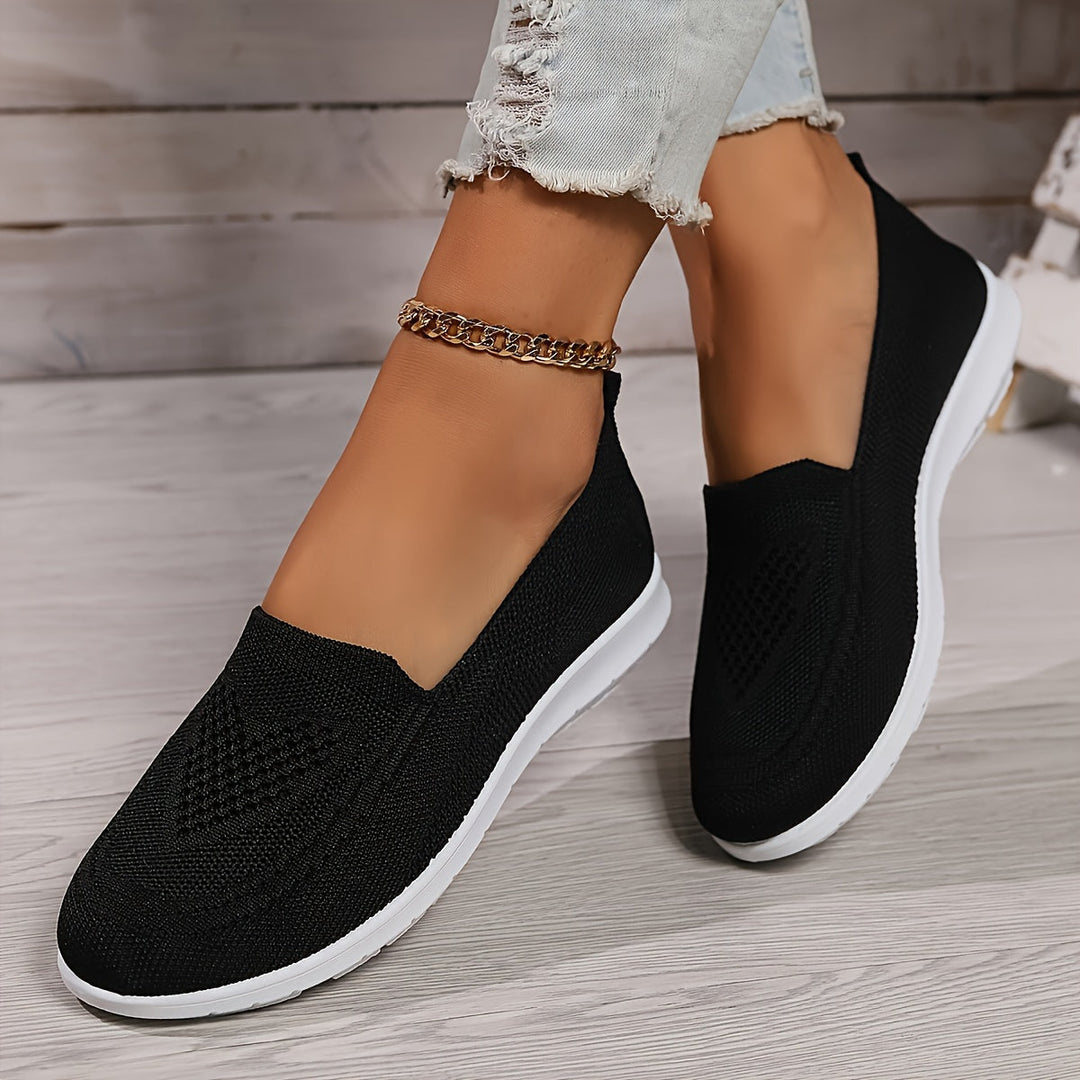 R&B | Einfarbige Gestrickte Sneaker Für Damen