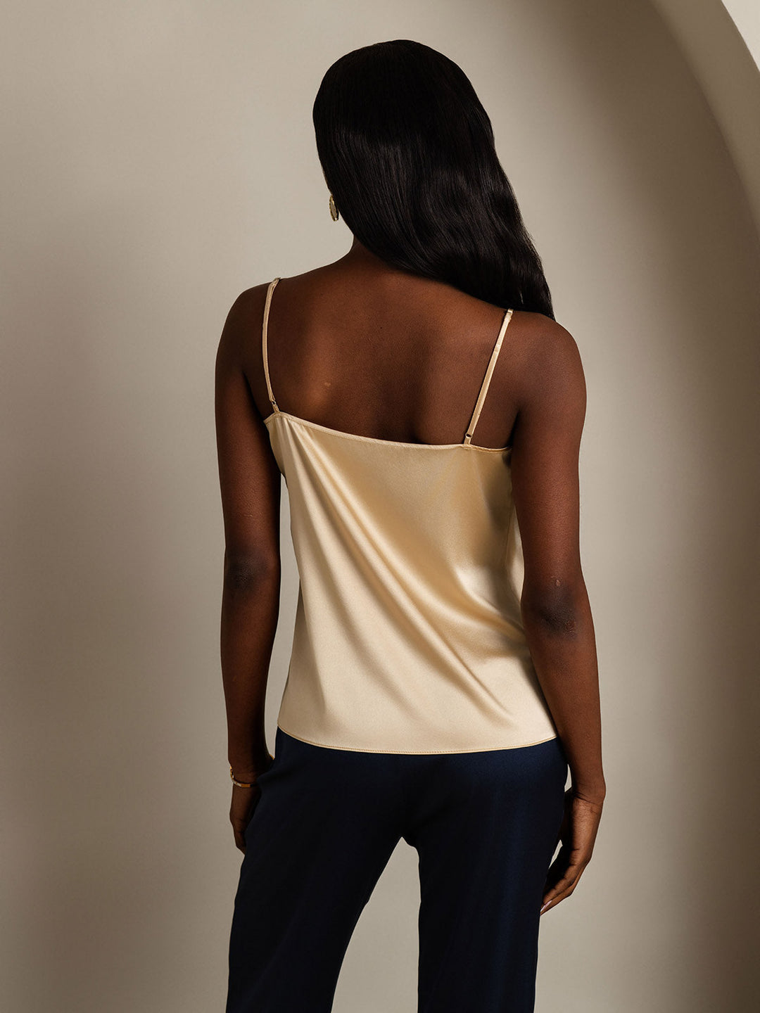R&B | Seide Entspannt Spaghettiträger Camisole Top