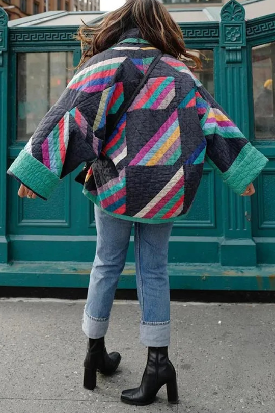 R&B | Bedruckte Patchwork Baumwolljacke