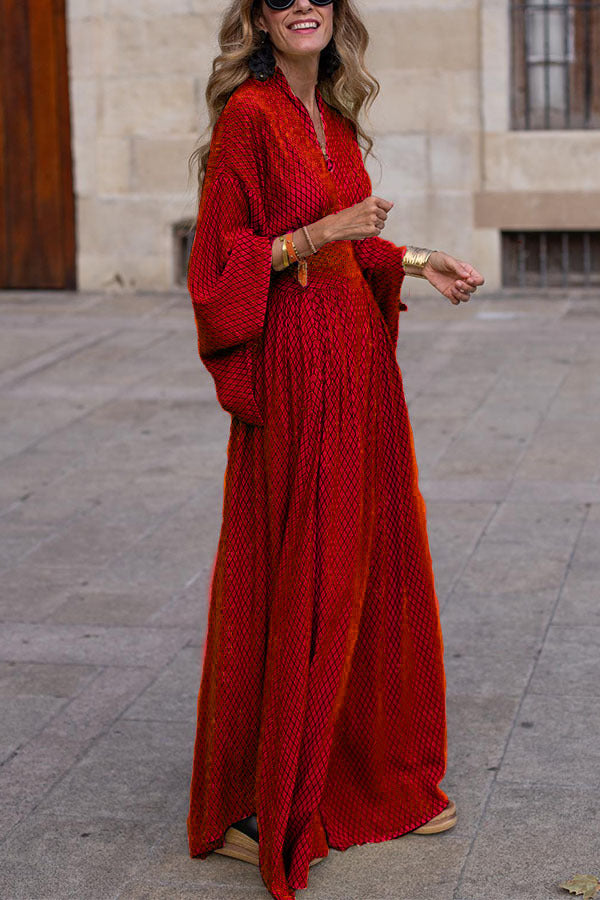 R&B | Elegantes Maxikleid mit Glockenärmeln